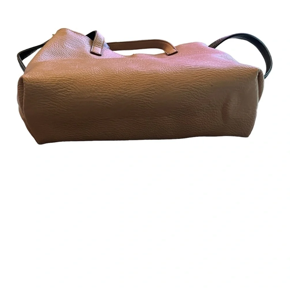 Reversible Faux Leather Crossbody Tote